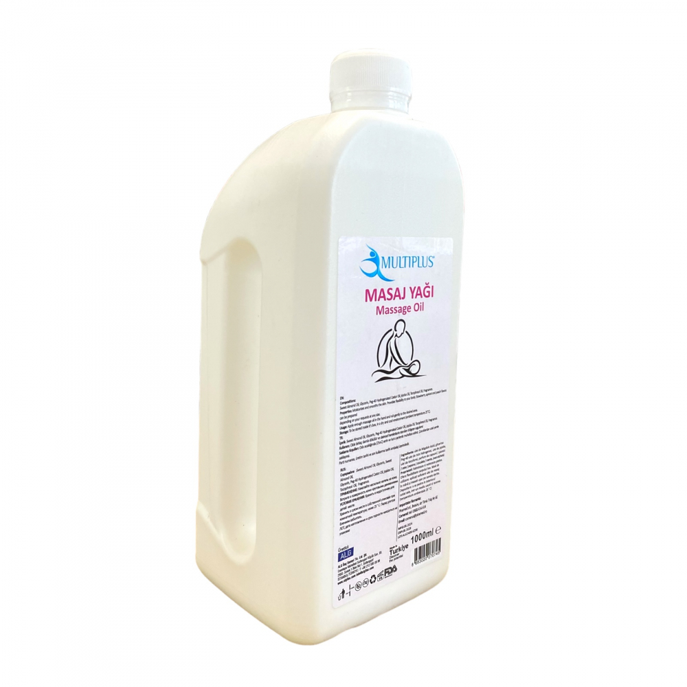 Ulei de masaj hidratant si catifelant, pentru uz profesional, cu ulei de migdale dulci, ricin si jojoba, Multiplus, 1000 ml [2]