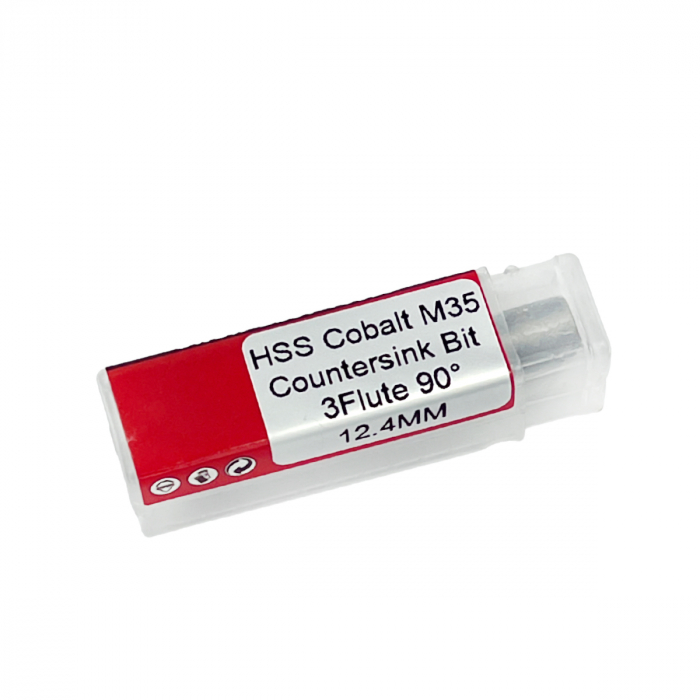 Zencuitor tesitor conic 90°, HSS Cobalt M35, cu coada cilindrica, Ø12.4 mm, Gher [4]