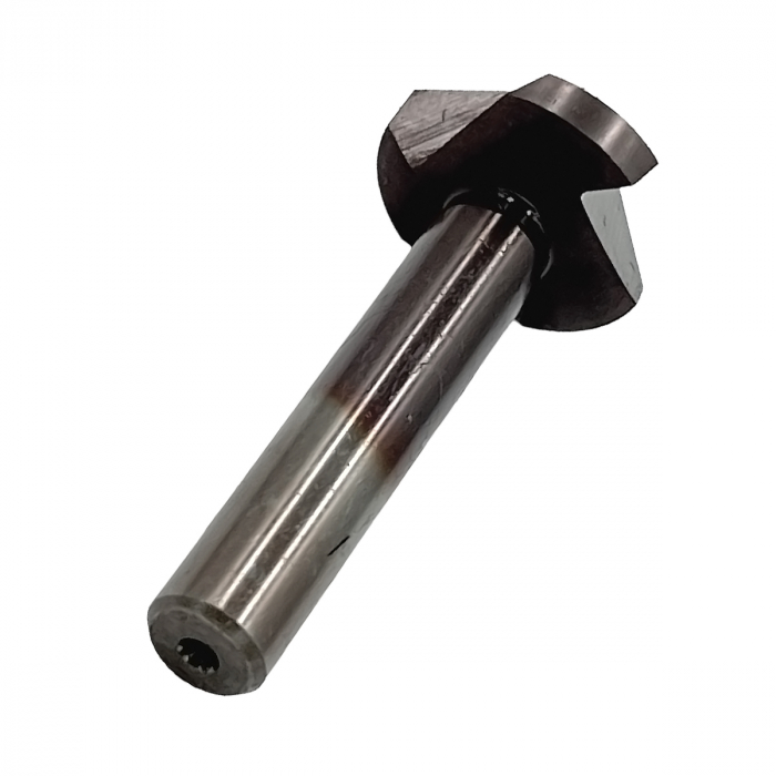 Zencuitor tesitor conic 90°, HSS Cobalt M35, cu coada cilindrica, Ø25 mm, Gher [3]