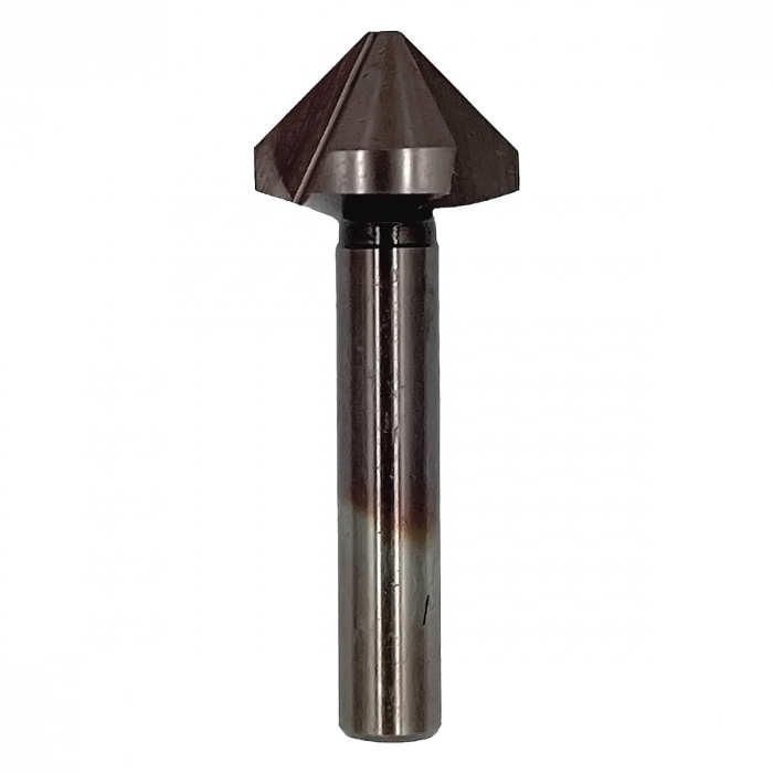 Zencuitor tesitor conic 90°, HSS Cobalt M35, cu coada cilindrica, Ø25 mm, Gher [2]