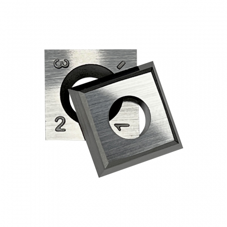 Set 10 placute amovibile cu carbura de crom si tungsten, 4 muchii taietoare, 14 x 14 x 2 mm, 30°, Kannenberg [1]