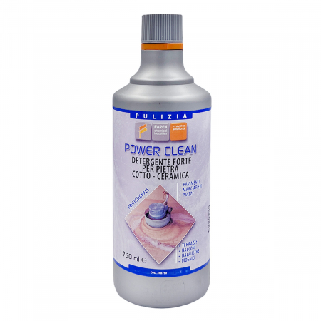 Detergent forte profesional pentru pardoseli ceramice sau piatra, Faren Power Clean, 750 ml [0]