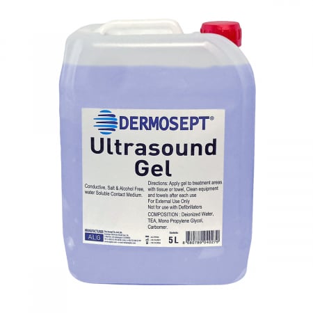 Gel pentru ultrasunete, EKG si ecograf, Dermosept, albastru, 5 litri [0]