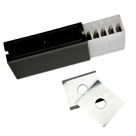 Set 10 placute amovibile cu carbura de crom si tungsten, 2 muchii taietoare, 13.6 x 12 x 1.5 mm, 35°, Kannenberg [0]