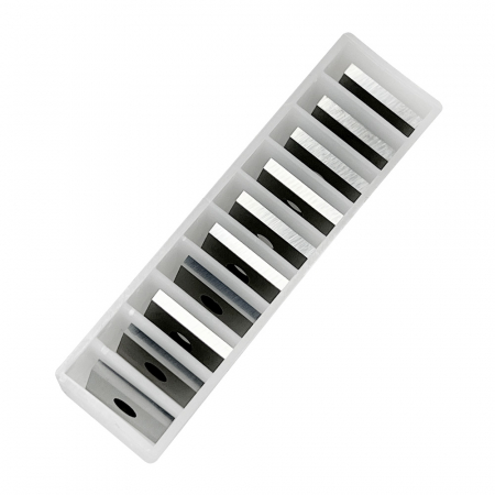 Set 10 placute amovibile cu carbura de crom si tungsten, 2 muchii taietoare, 13.6 x 12 x 1.5 mm, 35°, Kannenberg [3]