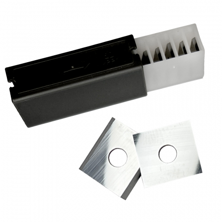 Set 10 placute amovibile cu carbura de crom si tungsten, 2 muchii taietoare, 13 x 12 x 1.5 mm, 35°, Kannenberg [0]