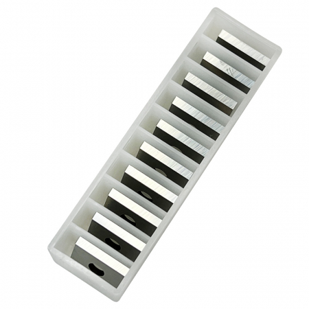 Set 10 placute amovibile cu carbura de crom si tungsten, 2 muchii taietoare, 13 x 12 x 1.5 mm, 35°, Kannenberg [4]