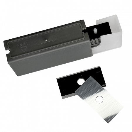 Atelier & Bricolaj - Set 10 placute amovibile cu carbura de crom si tungsten, 2 muchii taietoare, 24 x 12 x 1.5 mm, 35°, Kannenberg