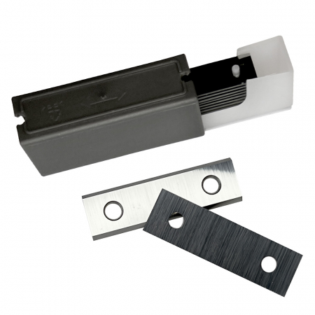 Set 10 placute amovibile cu carbura de crom si tungsten, 2 muchii taietoare, 40 x 12 x 1.5 mm, 35°, Kannenberg [0]