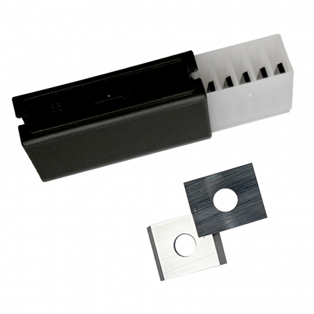 Set 10 placute amovibile cu carbura de crom si tungsten, 2 muchii taietoare, 9.6 x 12 x 1.5 mm, 35°, Kannenberg [0]