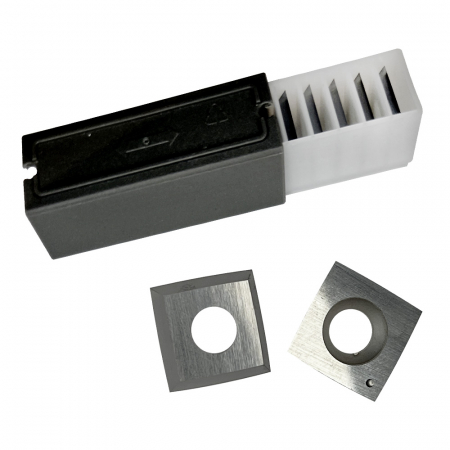 Set 10 placute amovibile cu carbura microgranulata de crom, 4 muchii taietoare, 15 x 15 x 2.5 mm, 30°, cu curbura R150, Kannenberg [0]