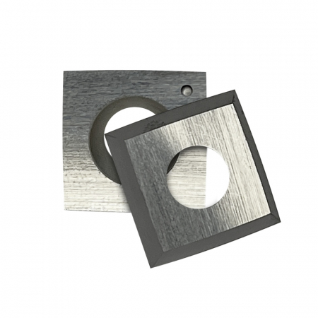 Set 10 placute amovibile cu carbura microgranulata de crom, 4 muchii taietoare, 15 x 15 x 2.5 mm, 30°, cu curbura R150, Kannenberg [4]