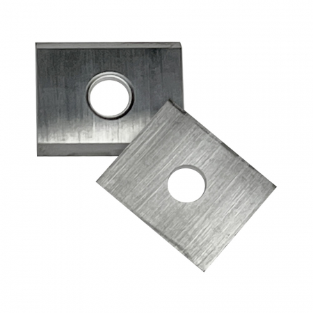 Set 10 placute amovibile cu carbura microgranulata de crom, 2 muchii taietoare, 15 x 12 x 1.5 mm, 35°, Kannenberg [3]