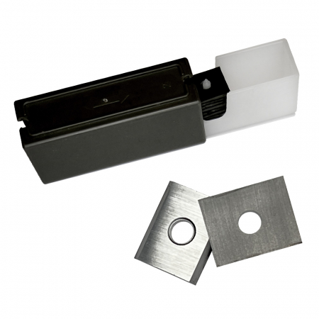 Set 10 placute amovibile cu carbura microgranulata de crom, 2 muchii taietoare, 15 x 12 x 1.5 mm, 35°, Kannenberg [0]