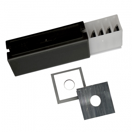 Set 10 placute amovibile cu carbura microgranulata de crom, 4 muchii taietoare, 12 x 12 x 1.5 mm, 35°, Kannenberg [0]