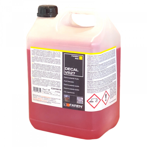 Solutie anticalcar pentru curatare instalatii si centrale termice, Faren Decal VR27, 5 L [1]