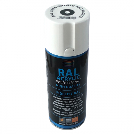 Spray vopsea acrilica 100% profesionala, Faren, Gri Antracit, RAL 7016, 400 ml [0]