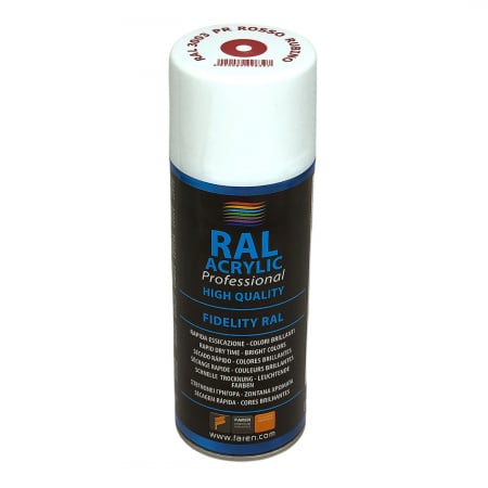 Spray vopsea acrilica 100% profesionala, Faren, Rosu Rubin, RAL 3003, 400 ml [0]