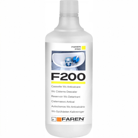 Solutii anticalcar - Tratament profesional anticalcar pentru rezervoare WC, Faren F200, 1l