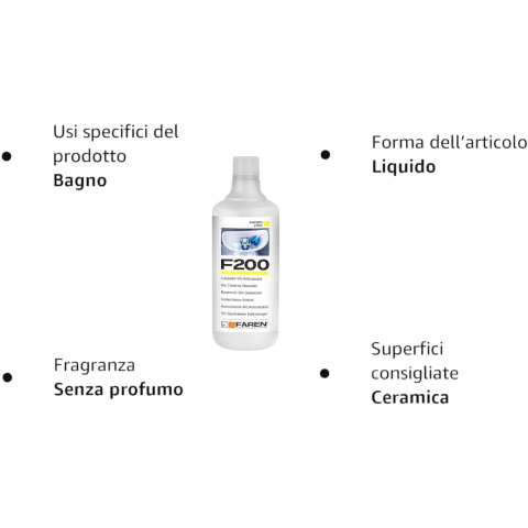 Tratament profesional anticalcar pentru rezervoare WC, Faren F200, 1l [6]