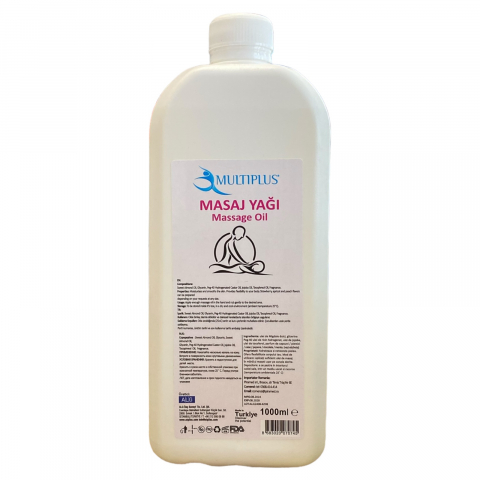 Ulei de masaj hidratant si catifelant, pentru uz profesional, cu ulei de migdale dulci, ricin si jojoba, Multiplus, 1000 ml [0]
