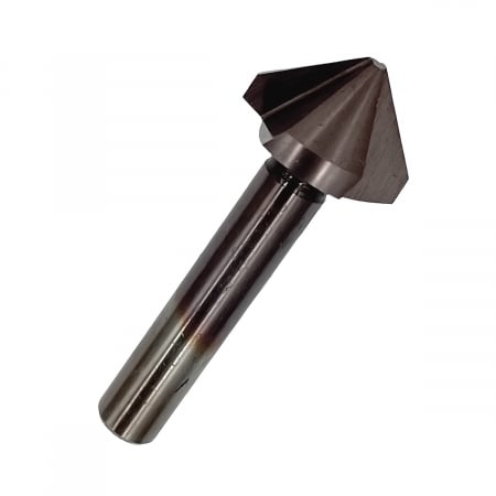 Atelier & Bricolaj - Zencuitor tesitor conic 90°, HSS Cobalt M35, cu coada cilindrica, Ø25 mm, Gher