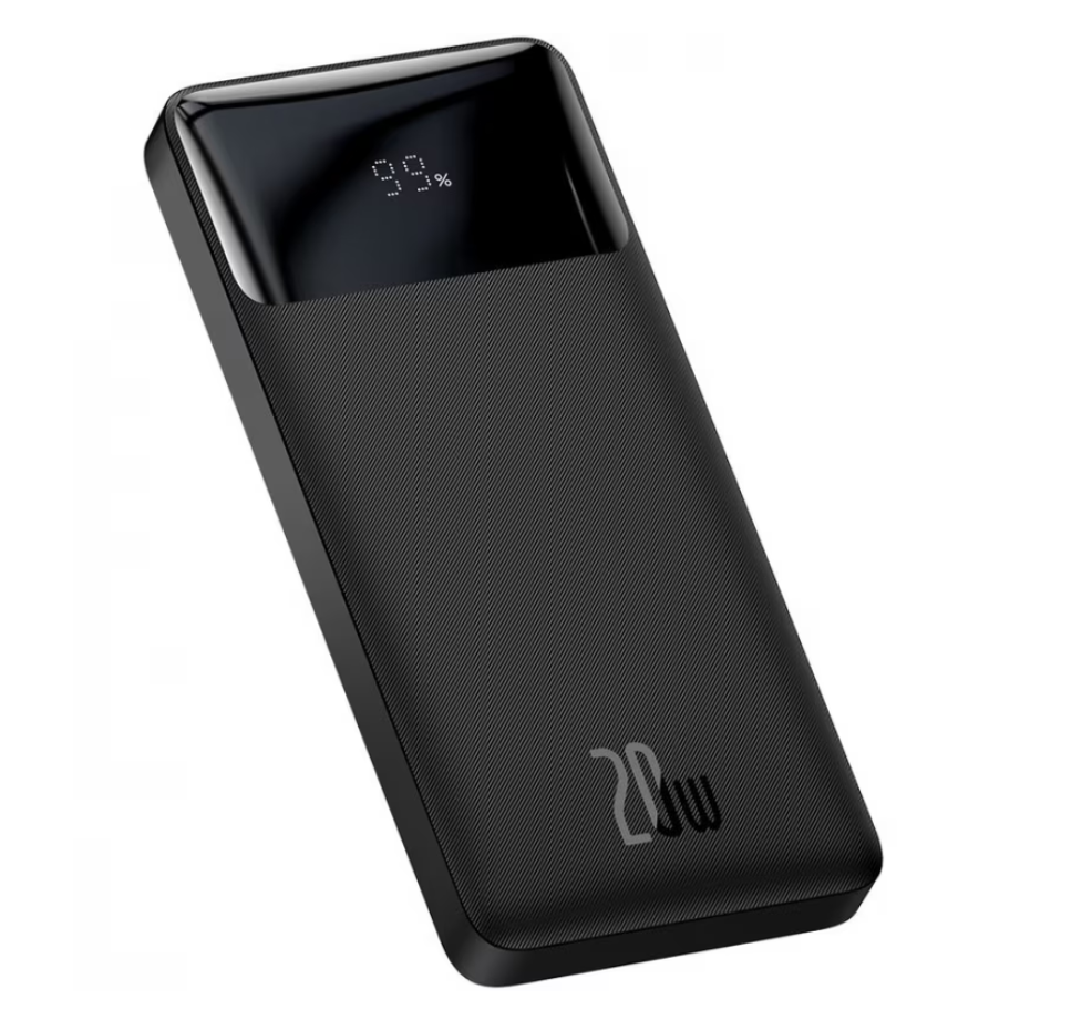Acumulator extern Baseus Bipow Fast Charge, 10.000 mAh, 20W, 2x USB-A, 1x USB-C PD, cablu USB-A la microUSB inclus, Negru [2]