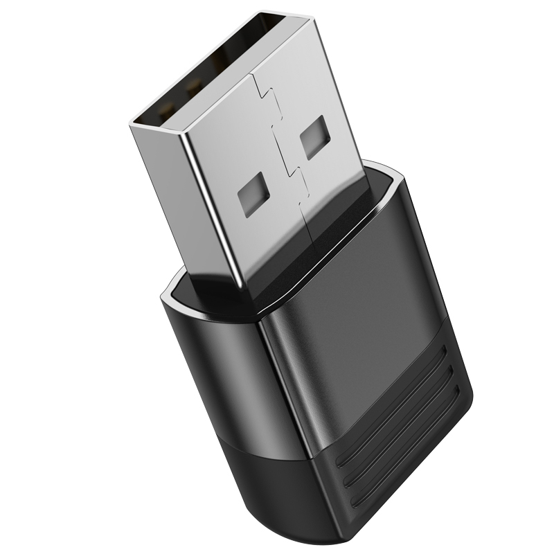 Adaptor OTG USB 2.0 la USB-C, Borofone V18, USB Type C, USB-A, negru [6]