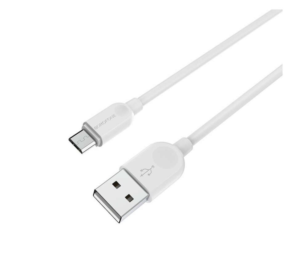 Cablu Date si Incarcare USB la MicroUSB Borofone BX14 LinkJet, 3 m, Alb [2]