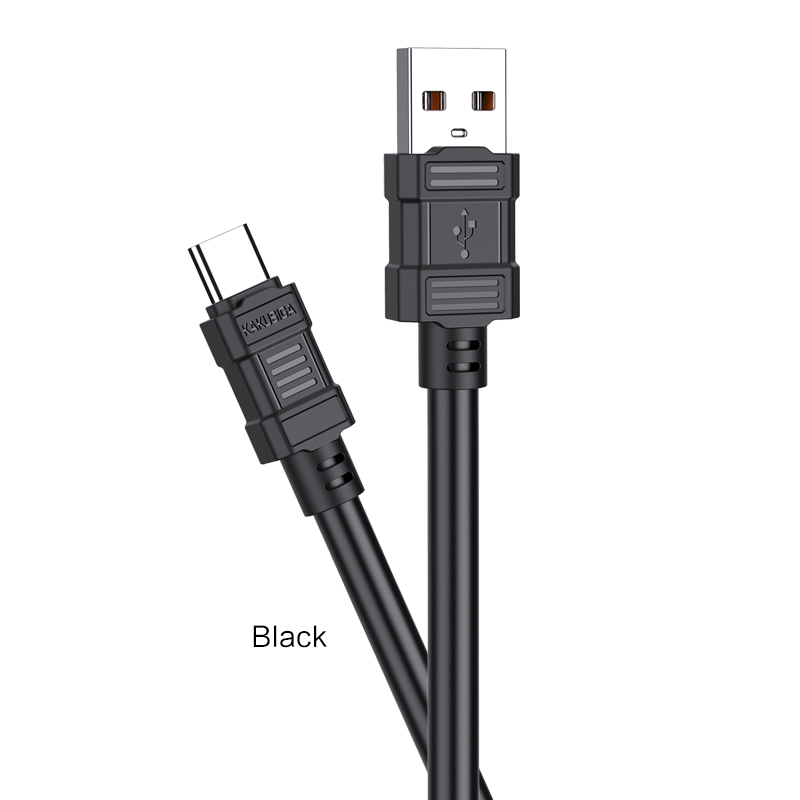 Cablu Date si Incarcare USB la Type-C KakuSiga 1 m, 3A, Negru [1]