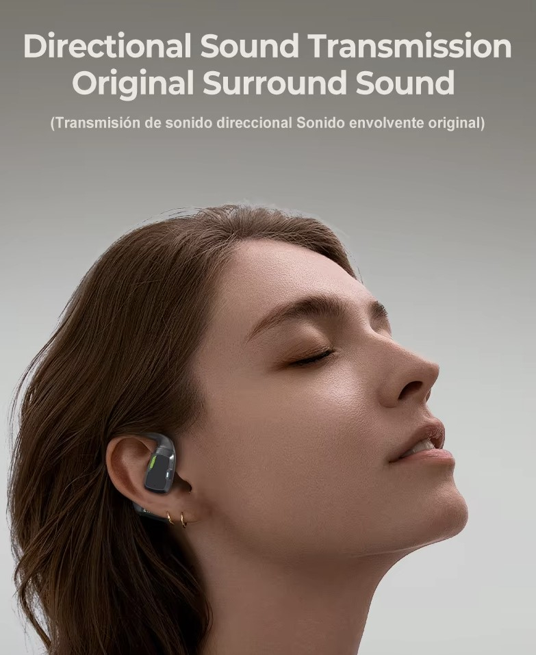 Casti Bluetooth Smart Erazer XP6 traducere in timp real AI, muzica, jocuri, convorbiri, Display LED [7]