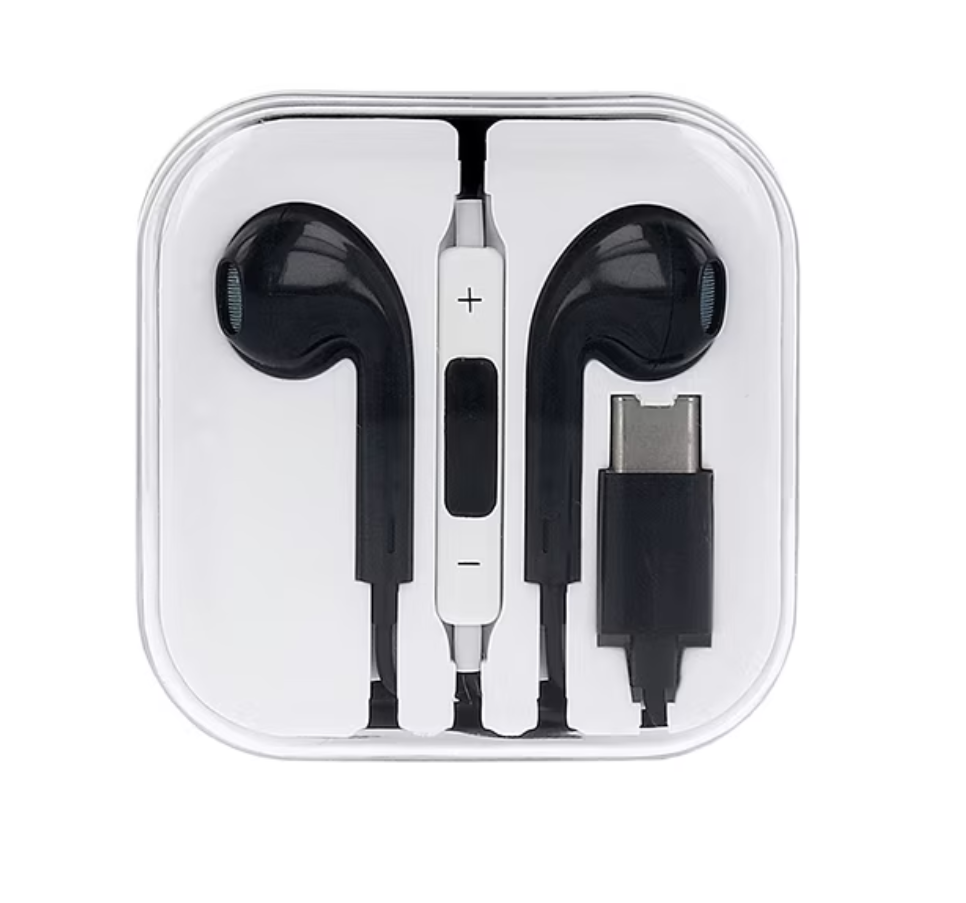 Casti pentru Samsung / Huawei / Android, Mufa USB Type C, Controller si Microfon, Mega Bass, Negru [1]