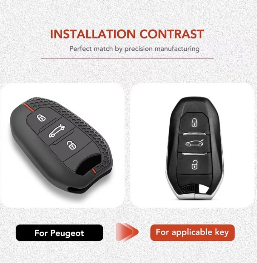 Husa cheie/cartela Peugeot/Citroen, model sport, compatibila Peugeot 308 408 508 2008 3008 4008 5008, Citroen C4 C6 C3-XR [3]