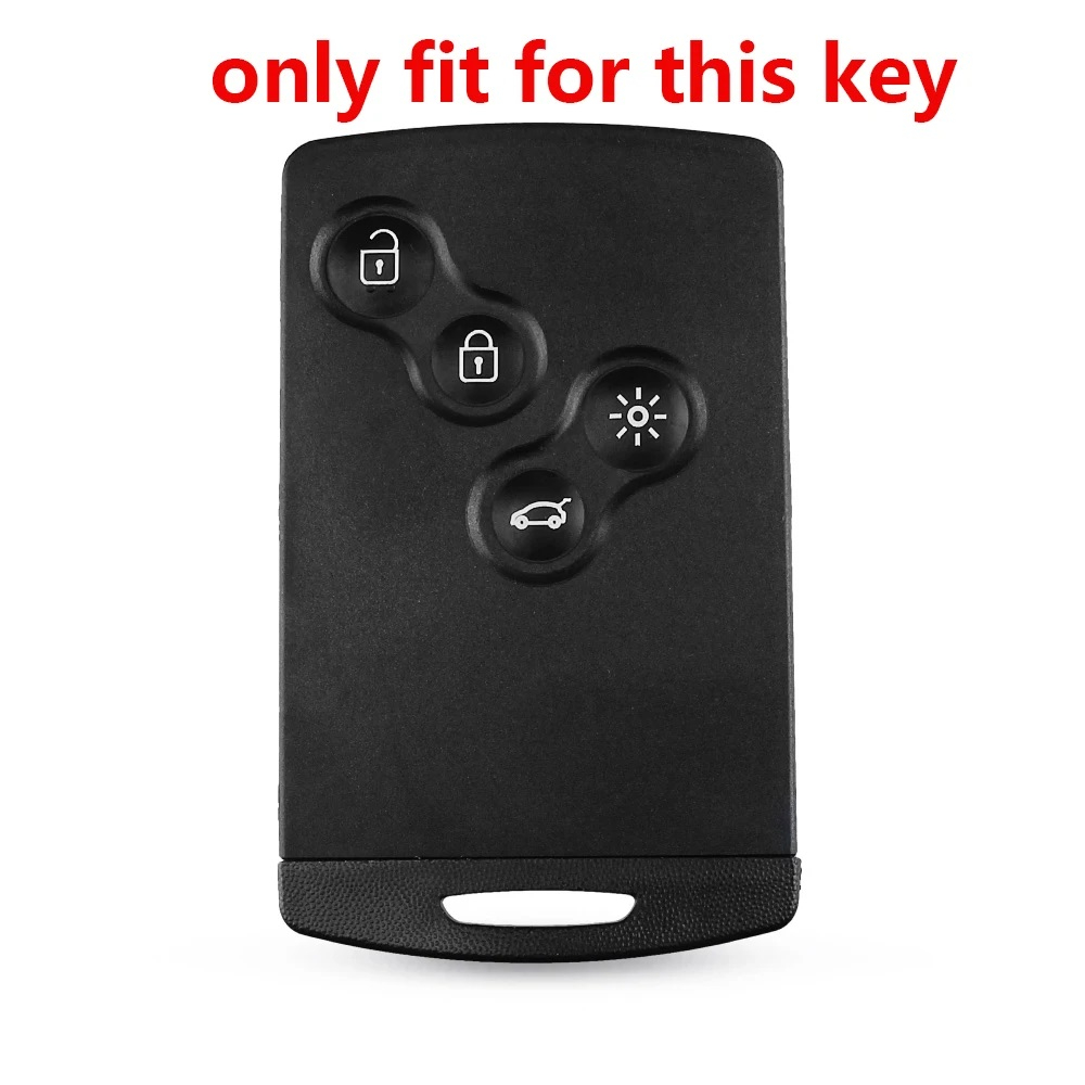 Husa cheie/cartela Renault/Dacia, model sport, compatibila Logan, Duster, Megane, Koleos, Captur, Clio, Scenic, Koleos, Fluence negru/rosu [4]