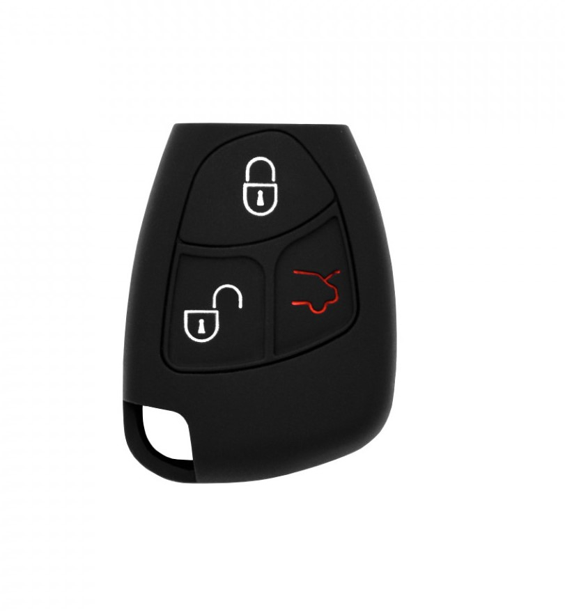 Husa cheie Mercedes-Benz compatibila cu clasa C, CL, CLK, E, S, SL, G neagra [1]