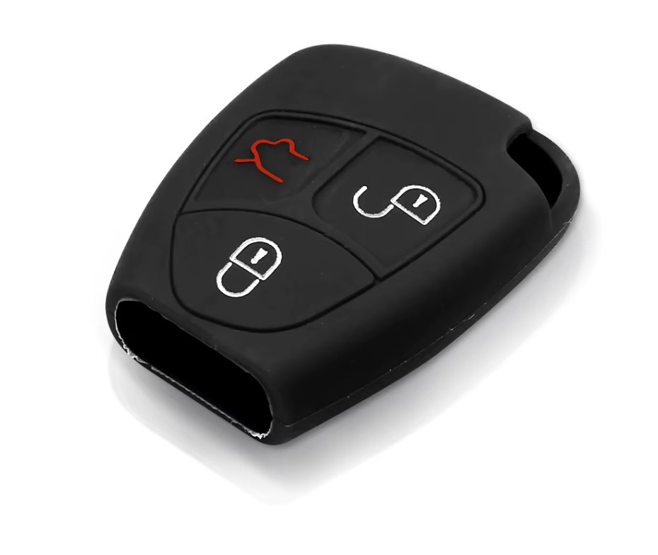 Husa cheie Mercedes-Benz compatibila cu clasa C, CL, CLK, E, S, SL, G neagra [2]