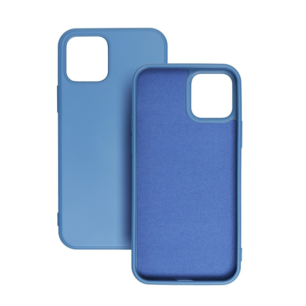 Husa Forcell Lite Silicone Soft, Compatibila Cu iPhone 14 Pro Max, Interior Alcantara, Albastru [2]