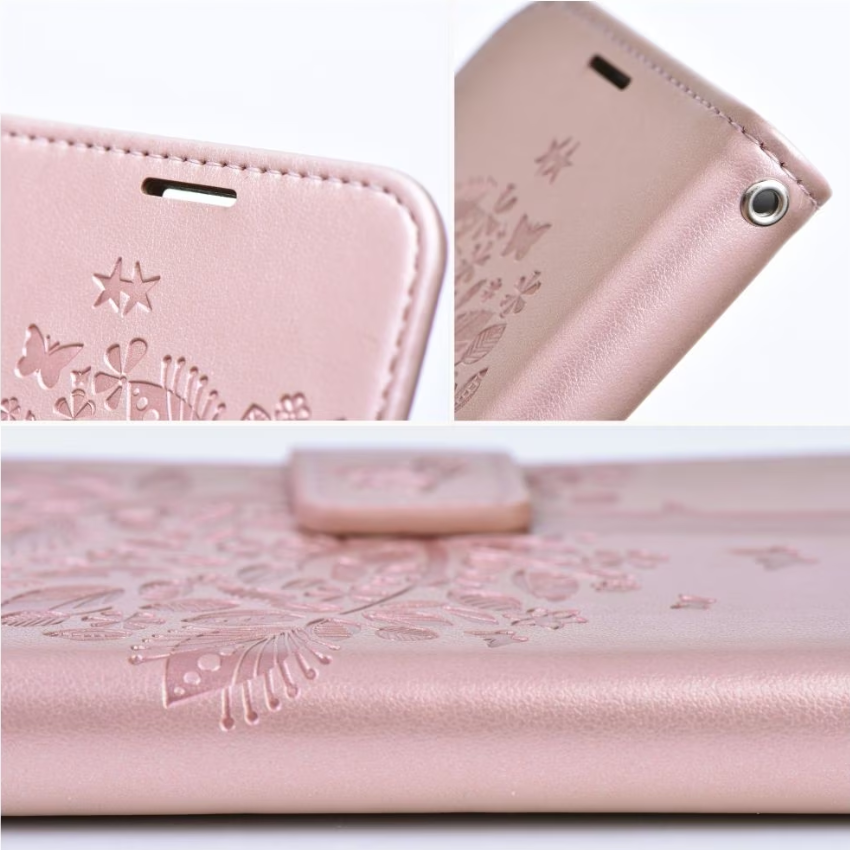 Husa Mezzo compatibila cu Samsung Galaxy A03s, gold, piele ecologica [2]