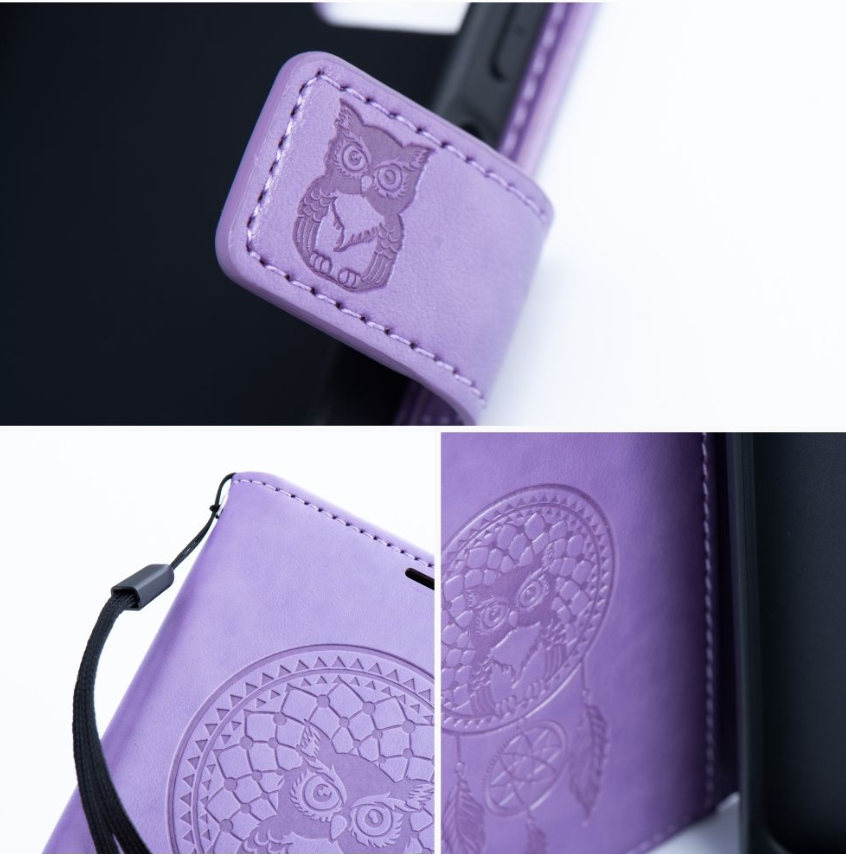 Husa Mezzo compatibila cu Samsung Galaxy A22 5G, violet, piele ecologica [3]