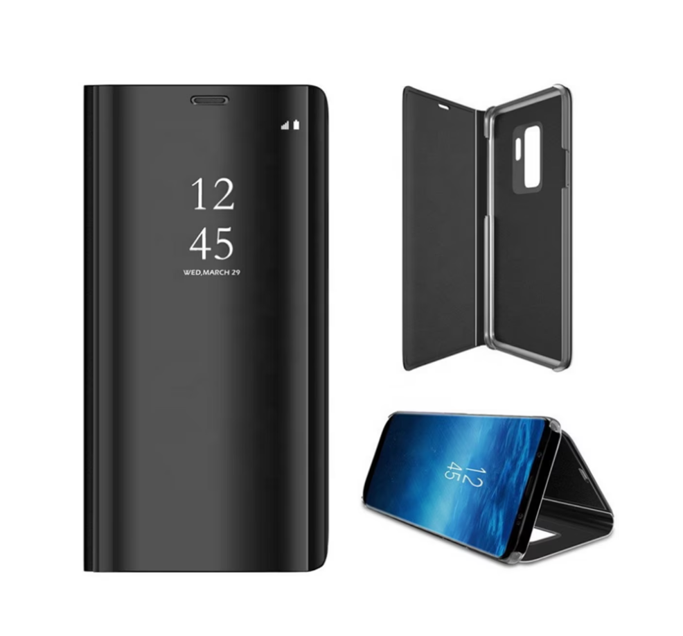 Husa Smart Clear View compatibila cu Samsung Galaxy A14 5G, Negru [2]