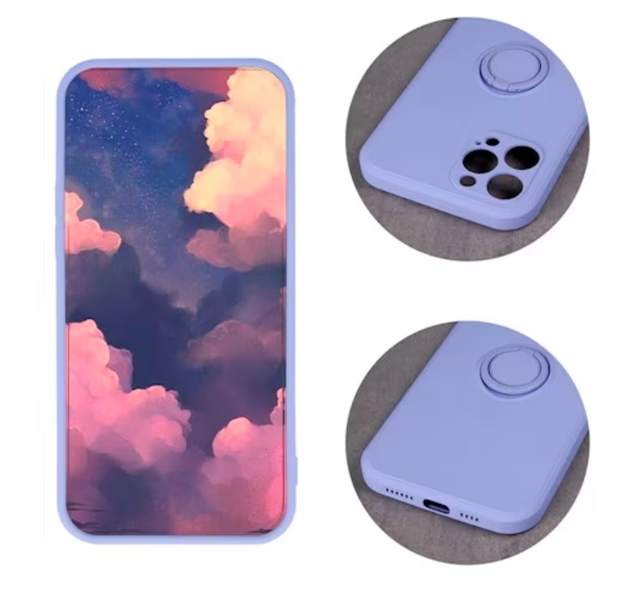 Husa Spate Ring Compatibila Cu Samsung Galaxy A54 5G, violet [2]