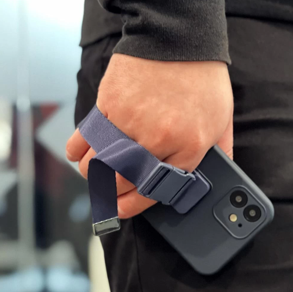 Husa telefon ROPE cu snur si curea pentru Samsung Galaxy A13 5G, neagra [3]