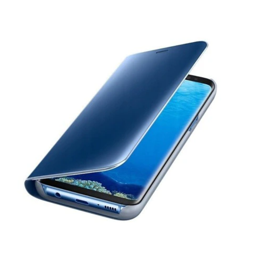 Husa Smart Clear View compatibila cu Samsung Galaxy A13 4G, albastra [2]