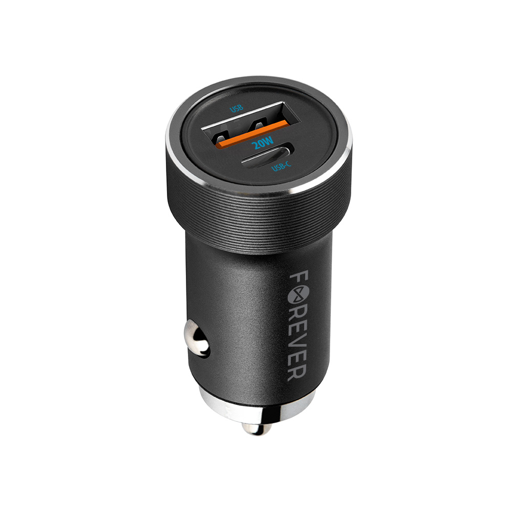 Incarcator auto rapid Forever, USB/USB-C, Quick Charge 3.0, PD 3.0, 20W [1]