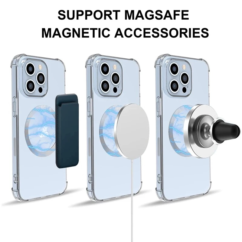Inel Magnetic incarcare fara fir, montare auto, MagSafe Universal, negru [5]