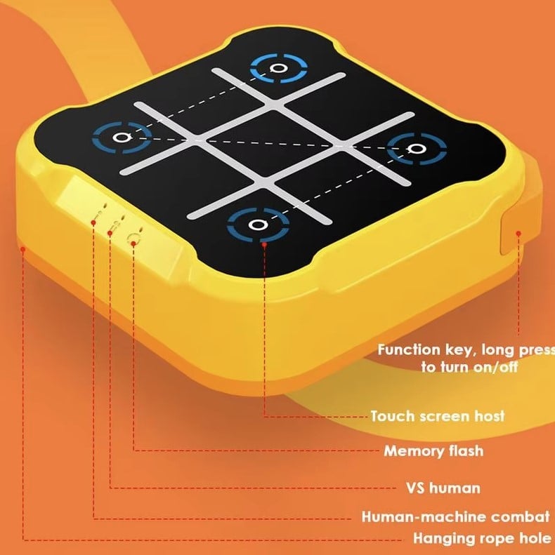 Joc interactiv electronic Tic-Tac-Toe, X si 0, tip puzzle 3 in 1, portabila, pentru copii si adulti [3]