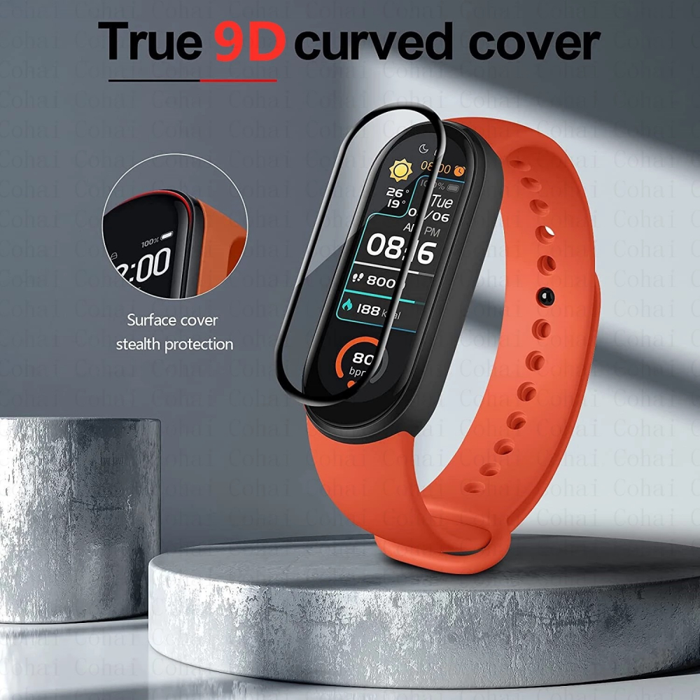 Set 2 bucati Folie de protectie, Hidrogel pentru Xiaomi Mi Band 5, Mi Band 6 [4]