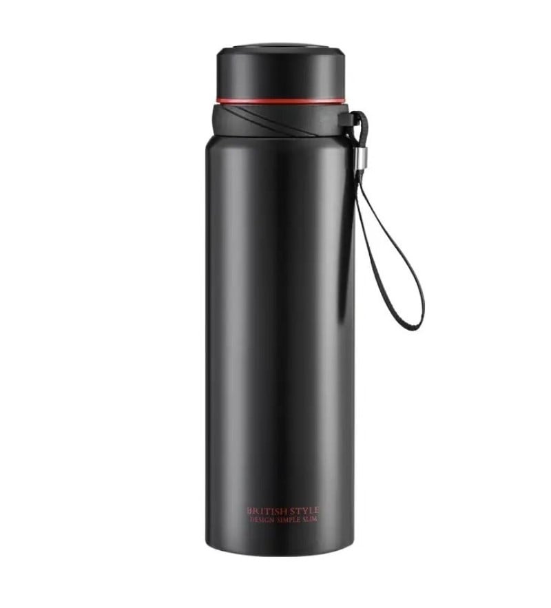 Termos British Style Negru mat, otel inoxitabil, cu sita infuzor si perete dublu, 800 ml [1]
