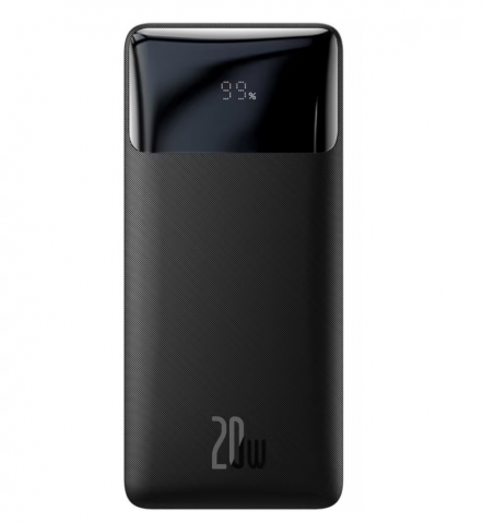 Powerbank - Acumulator extern Baseus BIPOW, 10000 mA, Standard Charge (5V), 20W, Afisaj Led, PPD10, Negru