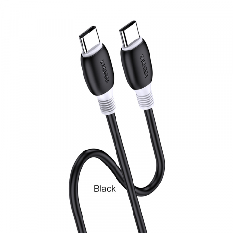 Cablu TypeC - Cablu Date si Incarcare Type-C la Type-C KakuSiga 1 m, PD 60W, Negru